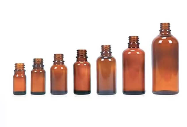 Different Size Amber Essential Oil Bottle